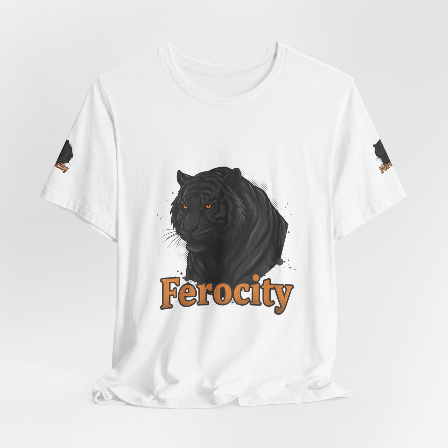 Ferocity Black Panther T‑Shirt – Graphic Tiger Head Tee