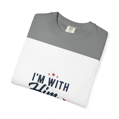 I'm With Him T-Shirt — Patriotic Couple Arrow Graphic Tee