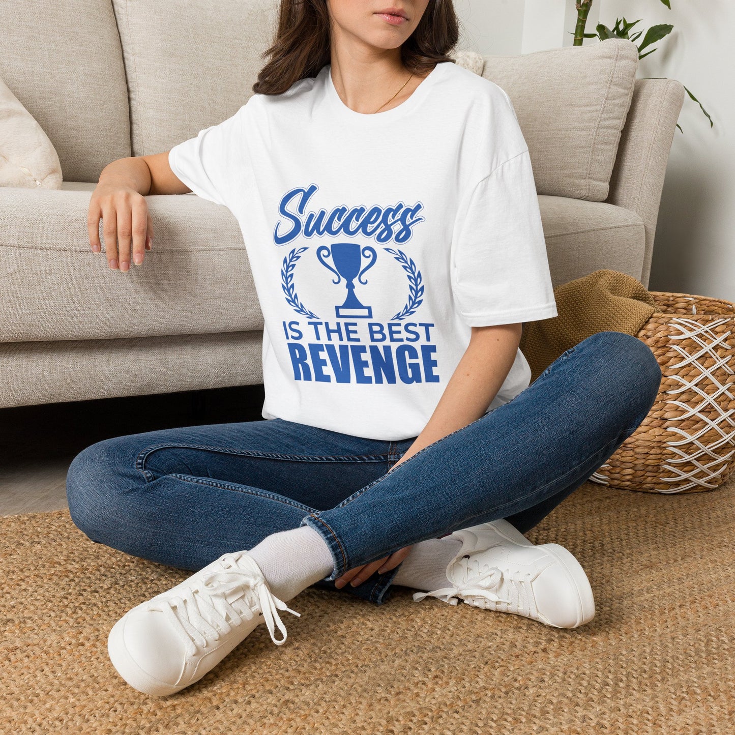 T-Shirt — "Success Is The Best Revenge" Motivational Trophy Tee - Merit Sell