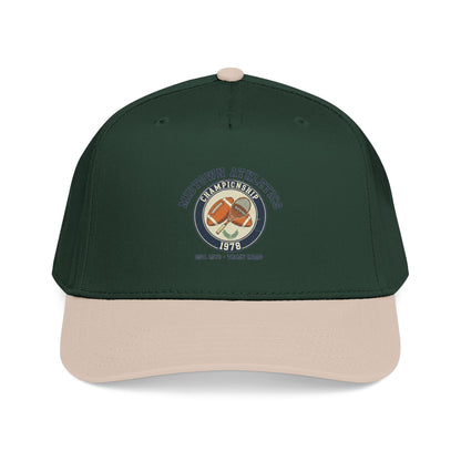 Mid Profile Baseball Cap — Midtown Athletics Vintage Basketball Logo Cap