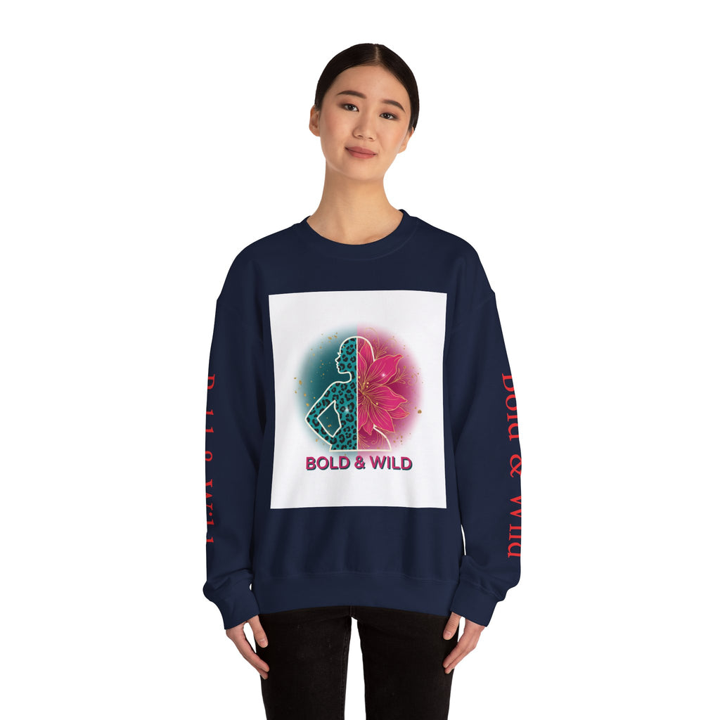 Bold & Wild Sweatshirt — Floral Leopard Graphic Crewneck