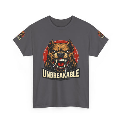 Unbreakable Pitbull Tee — Fierce Dog Graphic T-Shirt