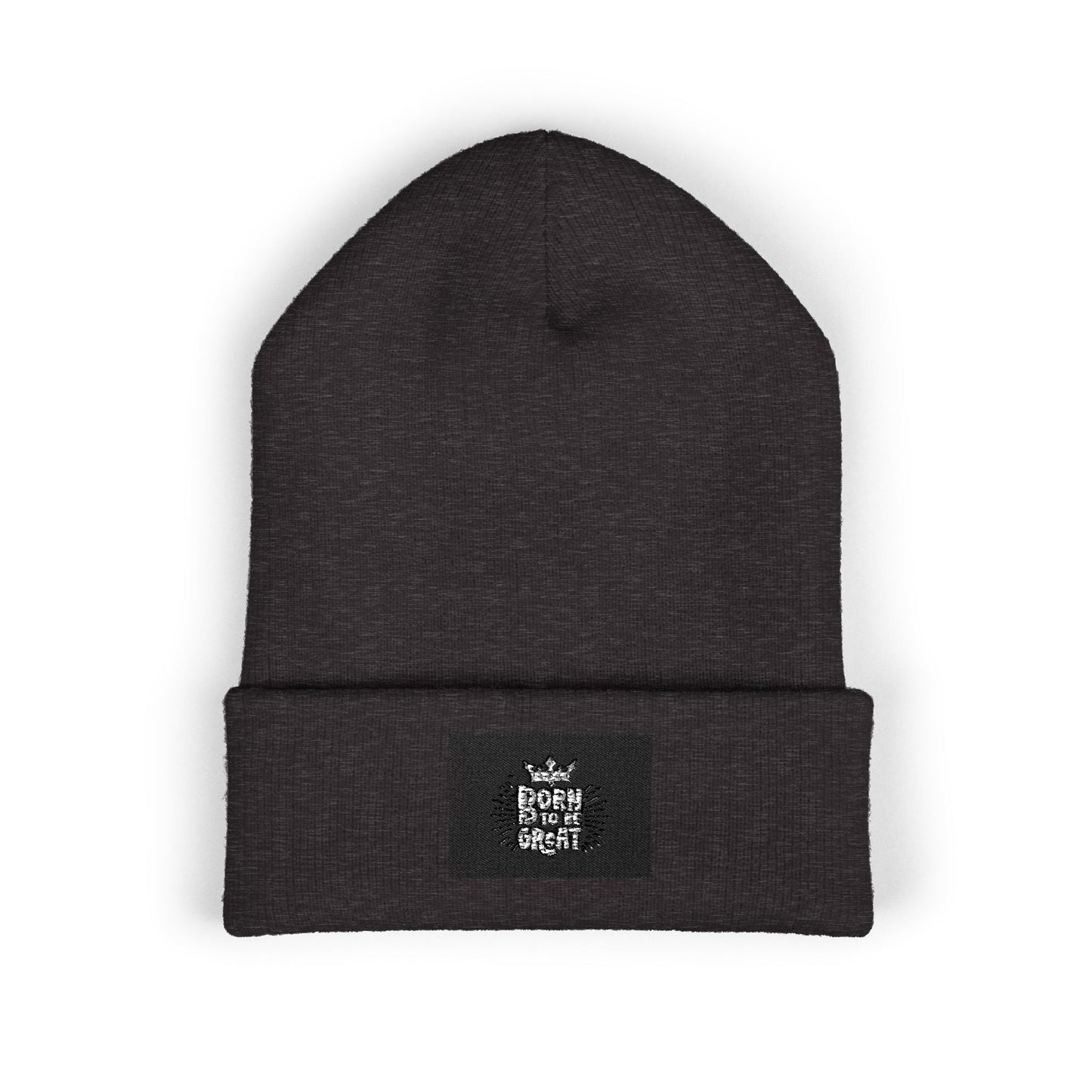 Embroidered Owl Cuffed Beanie — Classic Winter Knit Hat