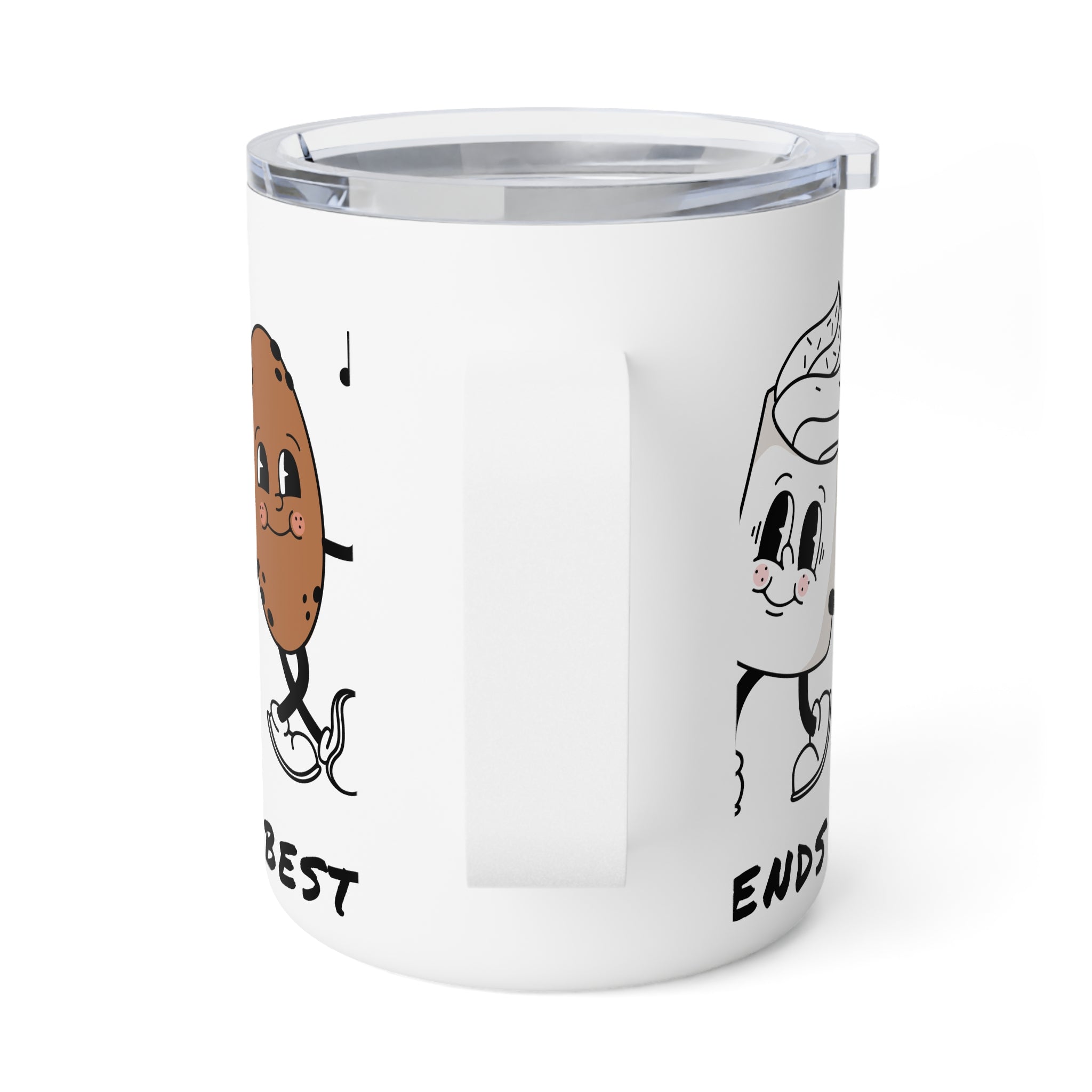 Best Friends Coffee & Cookie Insulated Mug — 10oz Cute Match Mug