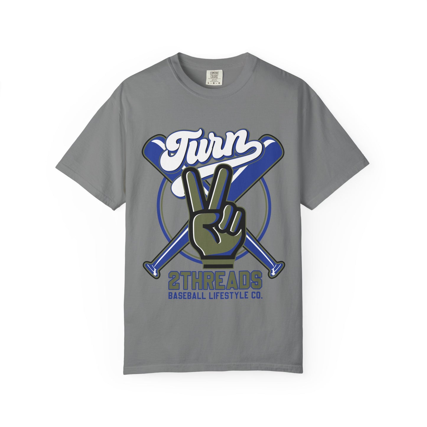 Baseball Peace Sign T-Shirt — "Turn" Graphic Baseball Lifestyle Tee
