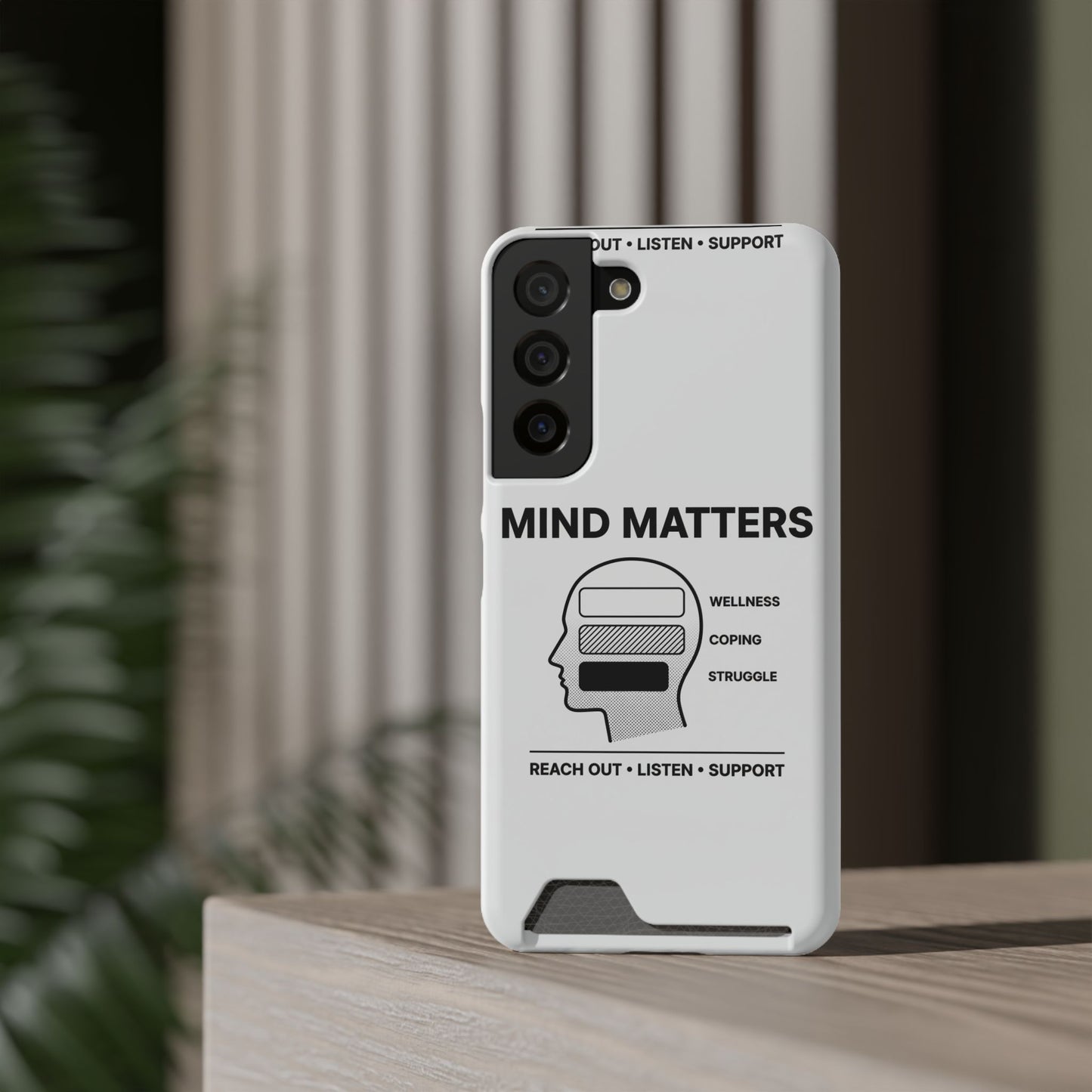 Mind Matters Phone Card Case — Mental Health Awareness Card Holder Case
