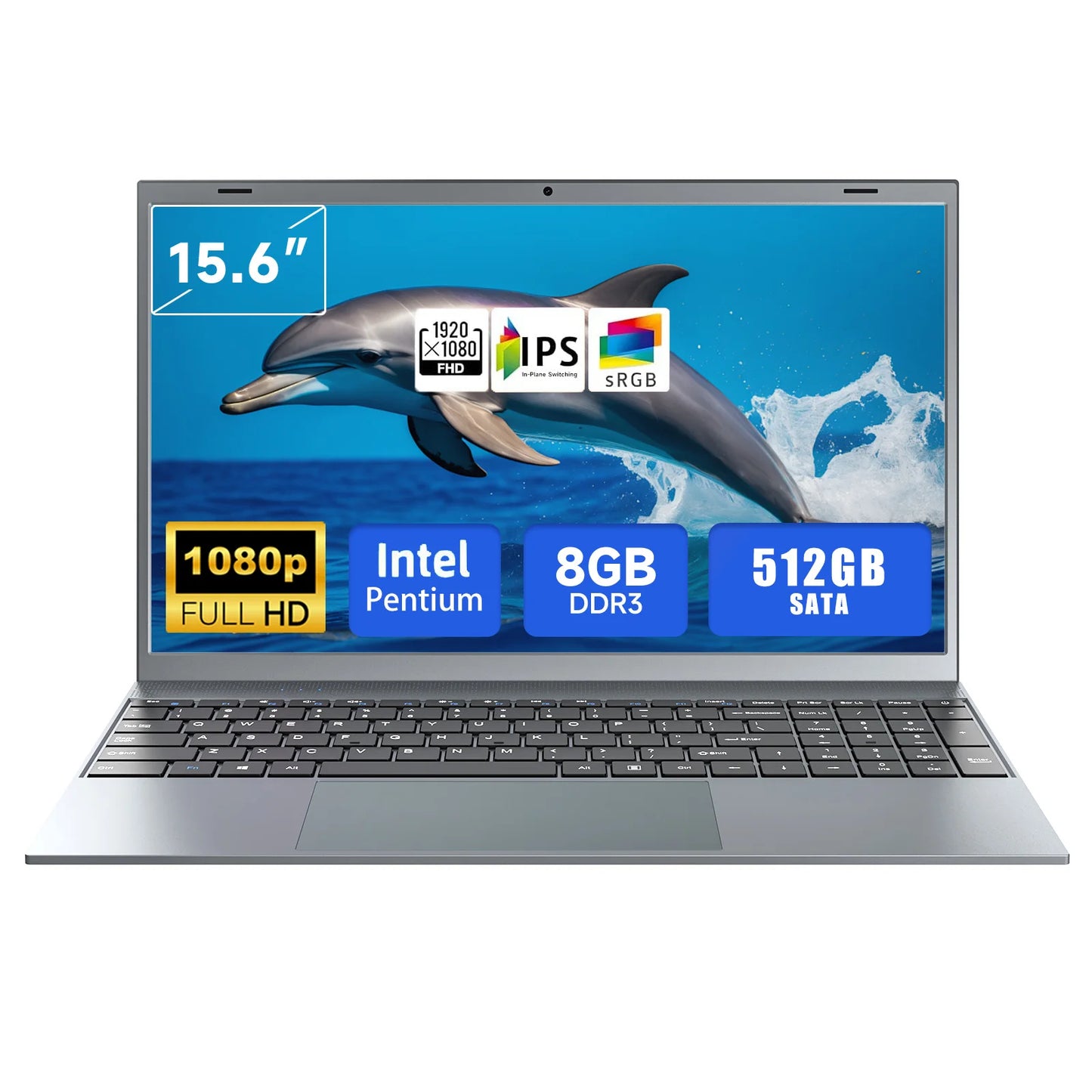 15.6 Inch Laptop J3710 8GB RAM 256GB SSD Windows 11 For Students And Business - Merit Sell