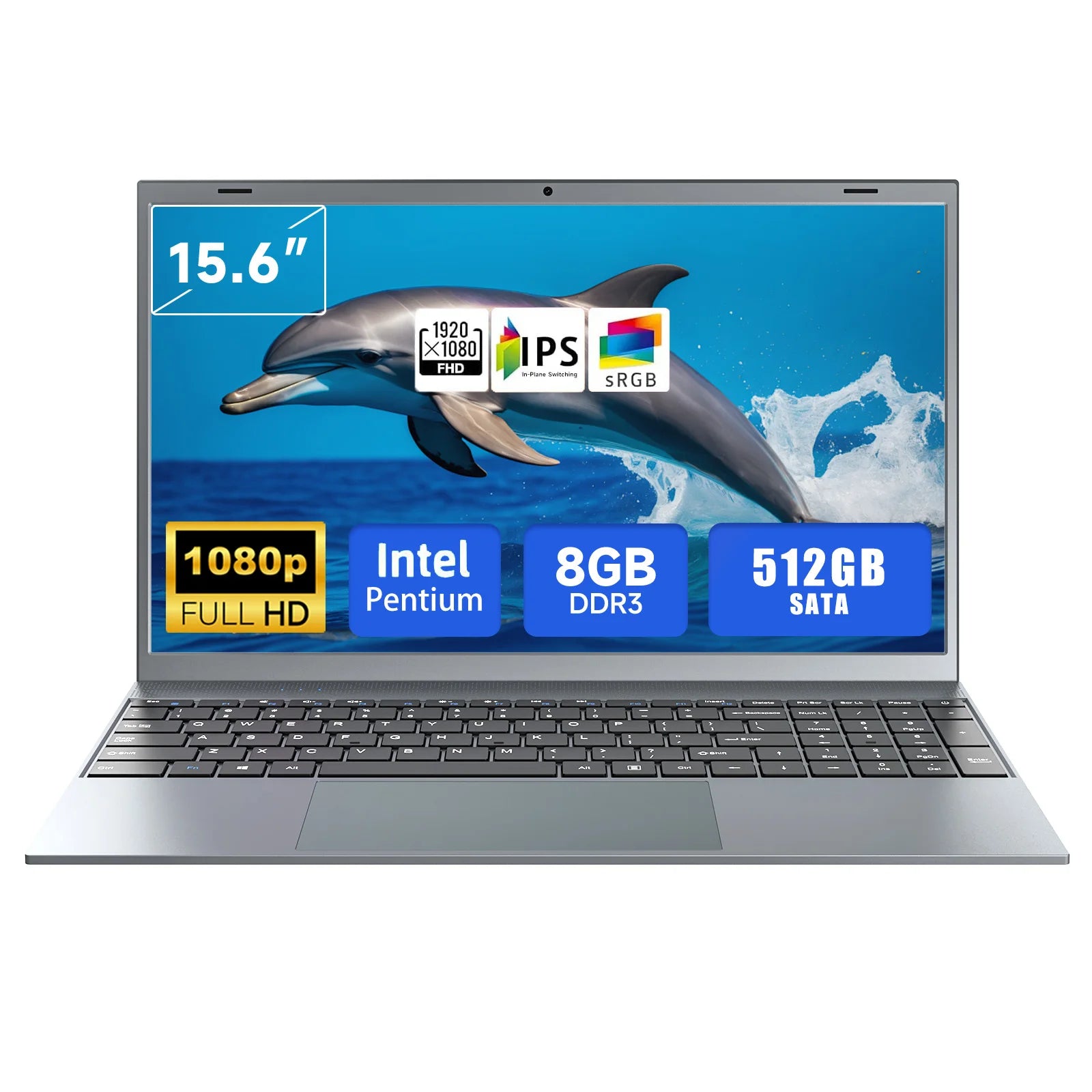 15.6 Inch Laptop J3710 8GB RAM 256GB SSD Windows 11 For Students And Business - Merit Sell