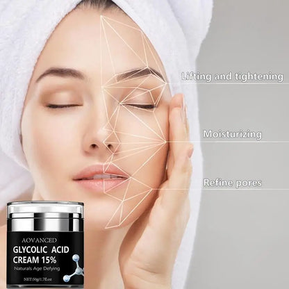 15% Glycolic Acid Cream Anti Wrinkle Face Cream Lifting Firming Cream Moisturizing Cream Exfoliating Cleaning Pore - Merit Sell