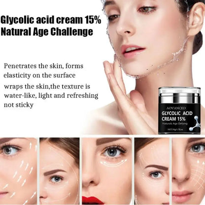 15% Glycolic Acid Cream Anti Wrinkle Face Cream Lifting Firming Cream Moisturizing Cream Exfoliating Cleaning Pore - Merit Sell