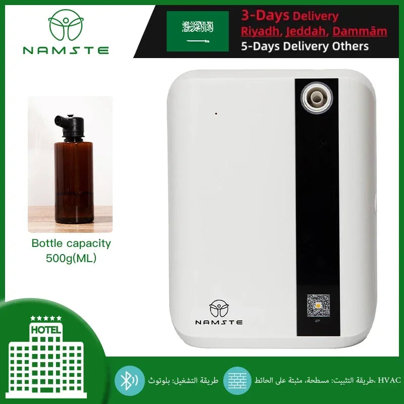 1500m³ Bluetooth Diffuser Electric Smell for Home Perfume Essential Oils Air Freshener 500ML Capacity HVAC Fragrance Flavoring - Merit Sell