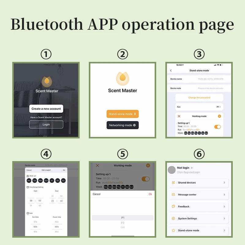 1500m³ Bluetooth Diffuser Electric Smell for Home Perfume Essential Oils Air Freshener 500ML Capacity HVAC Fragrance Flavoring - Merit Sell