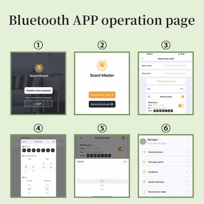 1500m³ Bluetooth Diffuser Electric Smell for Home Perfume Essential Oils Air Freshener 500ML Capacity HVAC Fragrance Flavoring - Merit Sell