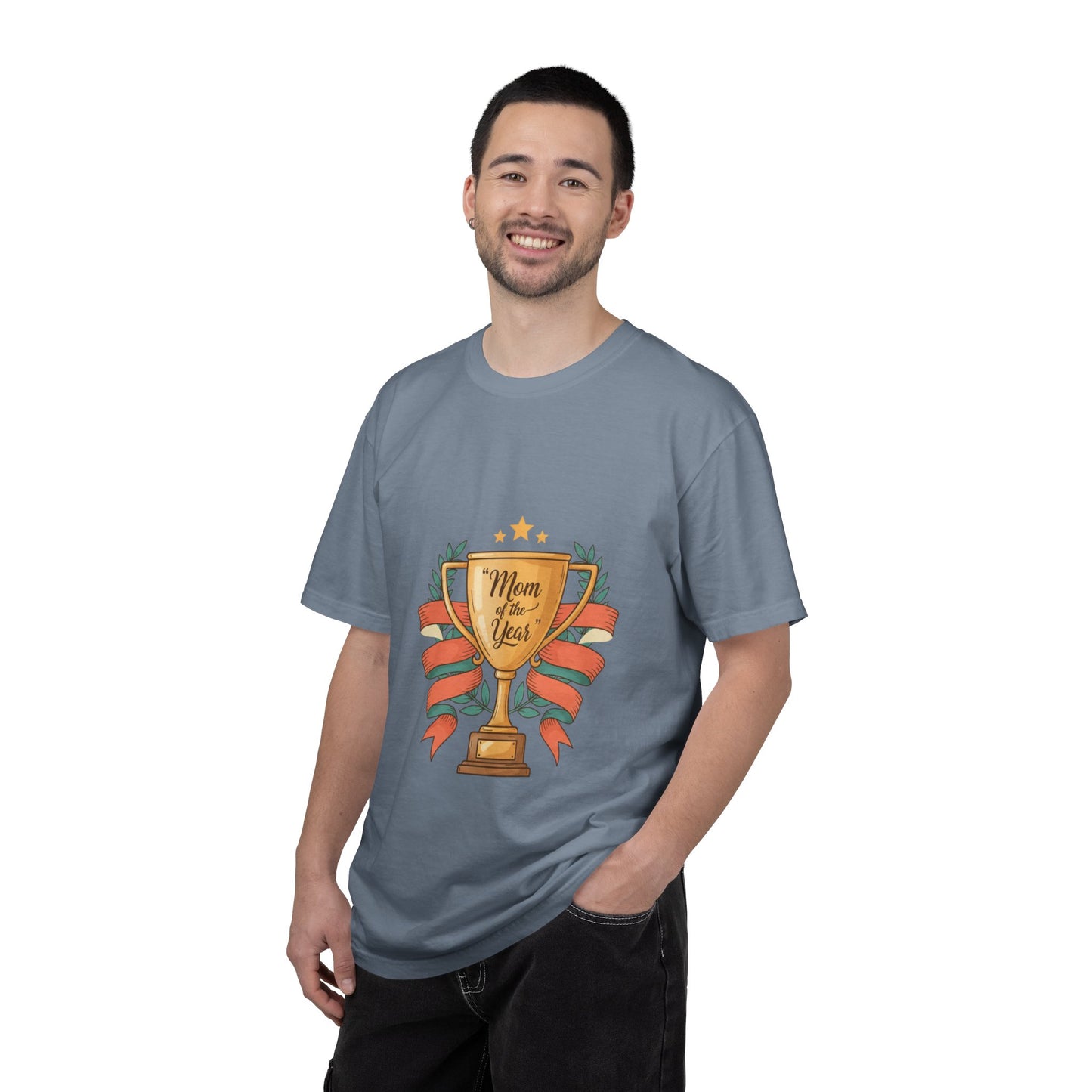 Mom of the Year T-Shirt — Trophy Design Mother's Day Tee