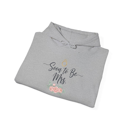 Soon to Be Mrs. Hoodie — Bridal Engagement Sweatshirt with Ring & Floral Design