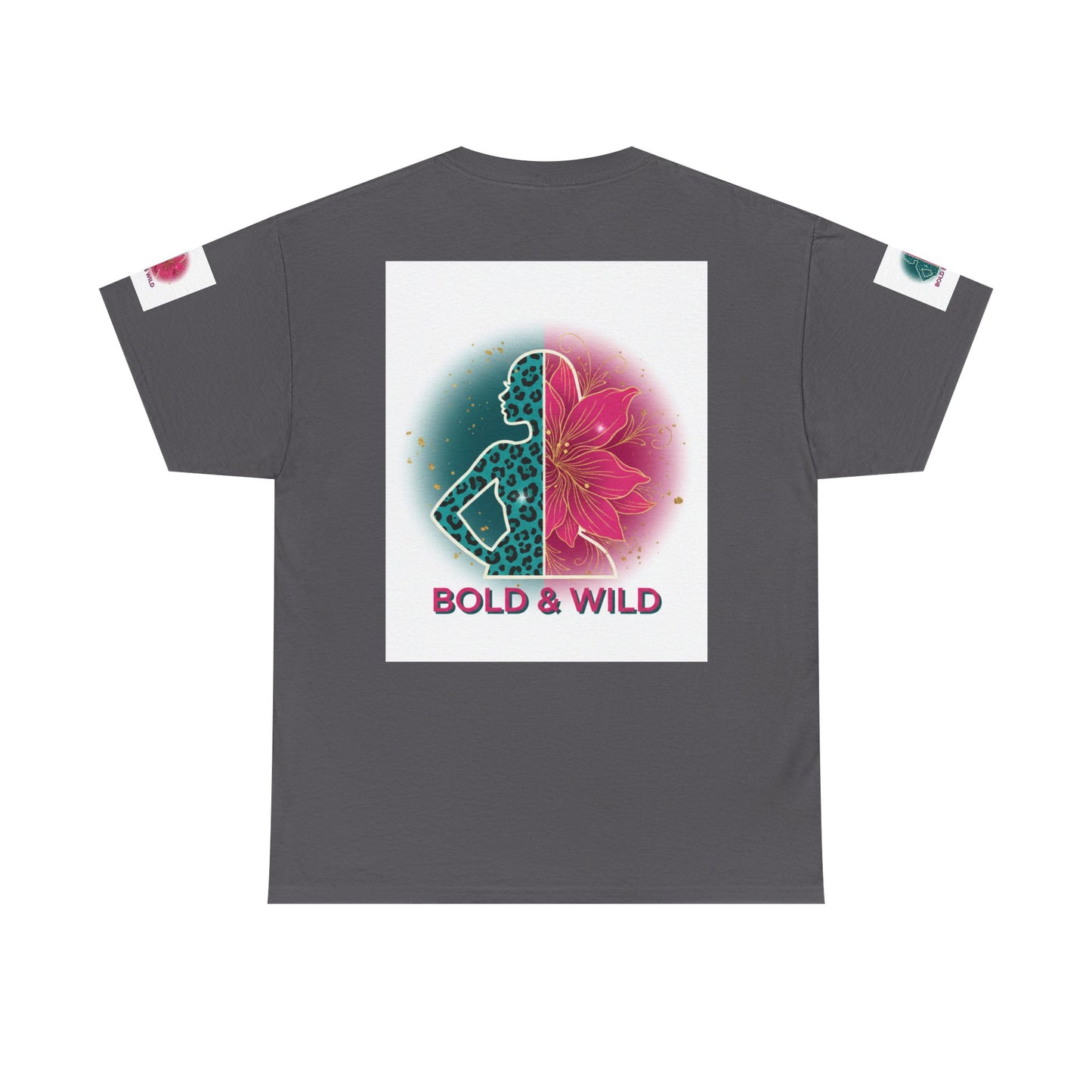Bold & Wild Graphic Tee — Floral Silhouette Women’s Empowerment T-Shirt