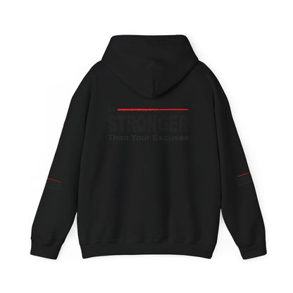 Be Stronger Than Your Excuses Hoodie — Motivational Fitness Pullover