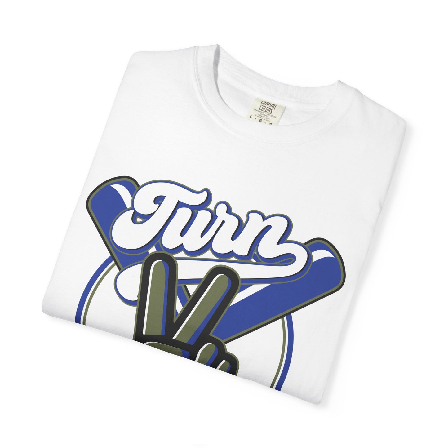 Baseball Peace Sign T-Shirt — "Turn" Graphic Baseball Lifestyle Tee