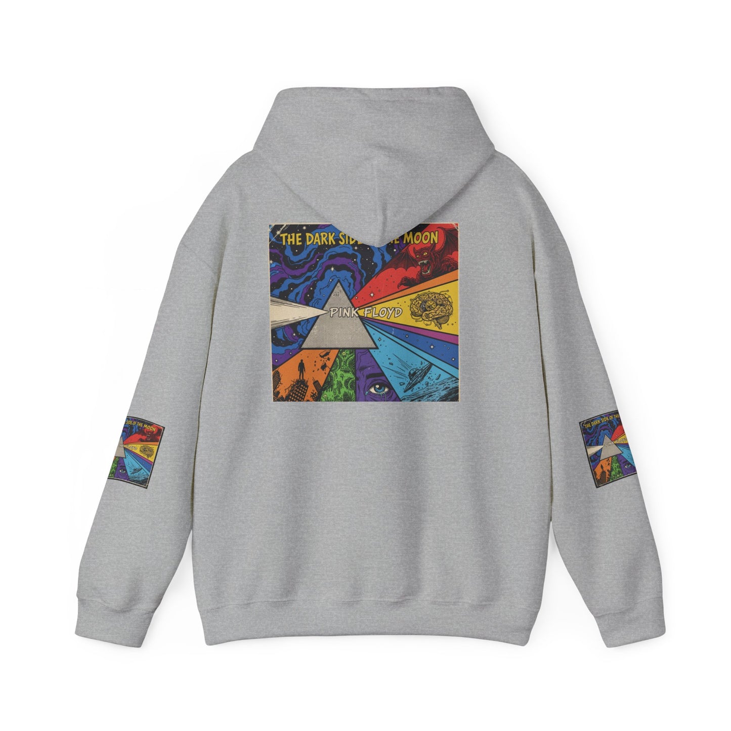 Psychedelic Prism Hoodie — Colorful Surreal Art Pullover