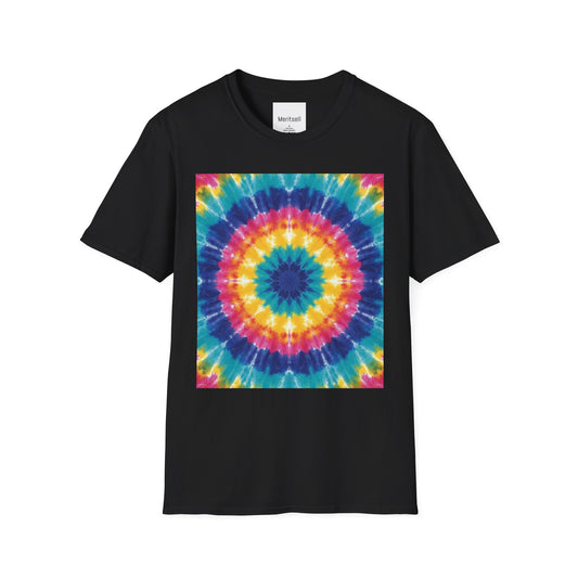 Tie-Dye Mandala T-Shirt — Colorful Retro Festival Tee