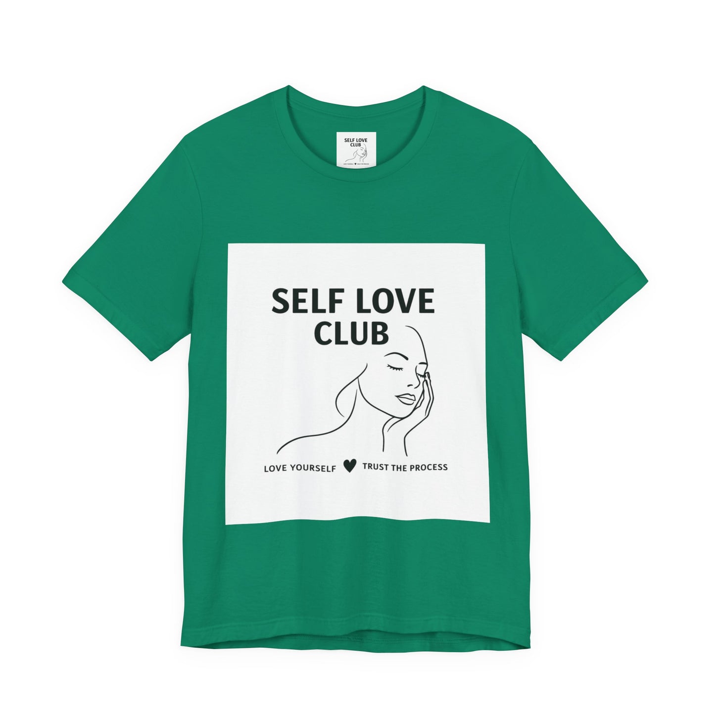 Self Love Club Tee — Minimal Line Art Women’s Wellness T-Shirt