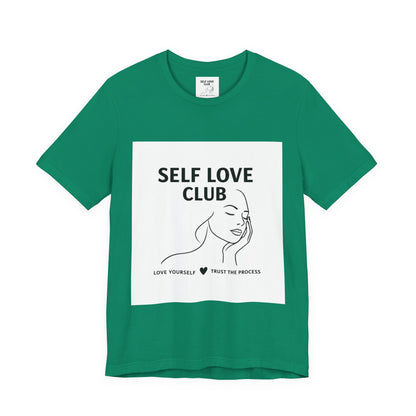 Self Love Club Tee — Minimal Line Art Women’s Wellness T-Shirt