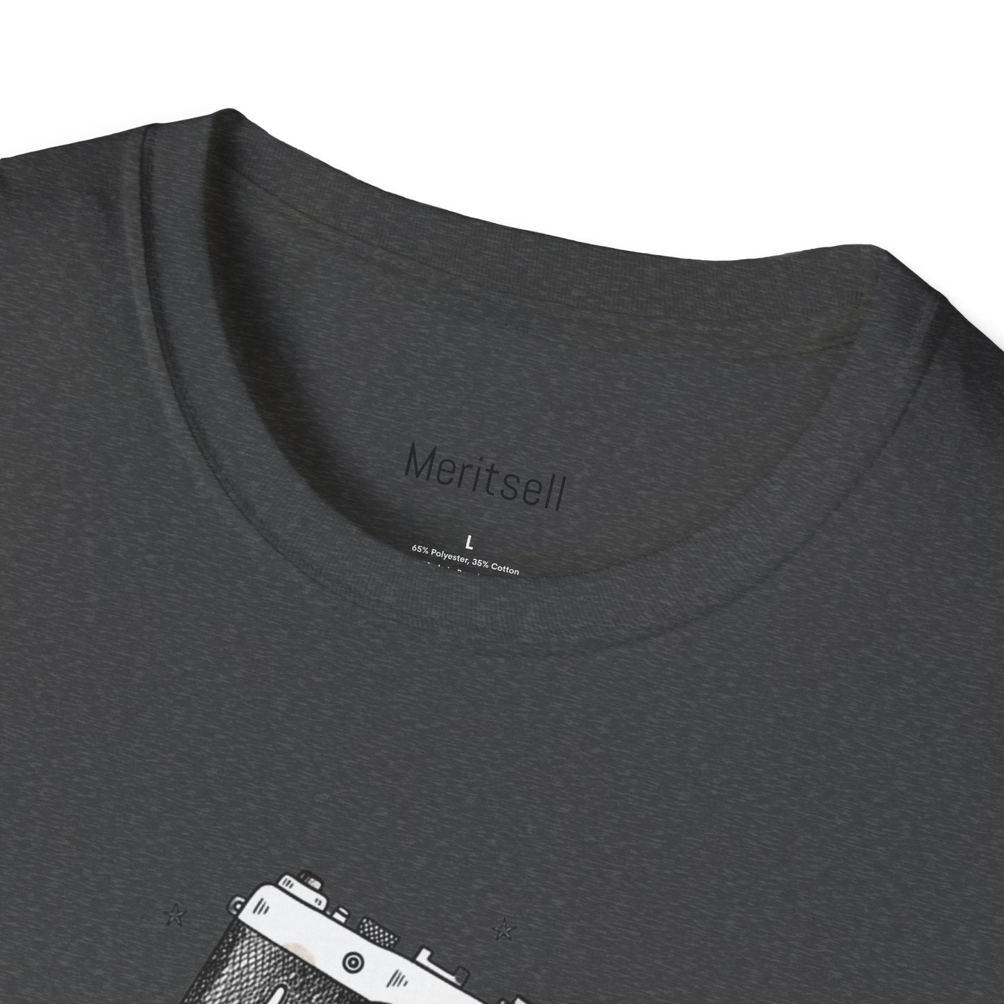 Photography & Coffee Graphic Tee — Camera, Notebook, Coffee Cup Design