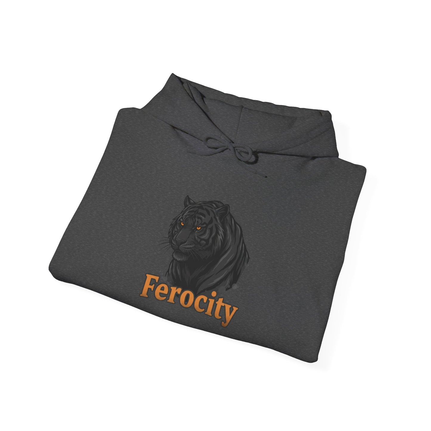 Ferocity Panther Hoodie — Black Big Cat Graphic Hooded Sweatshirt