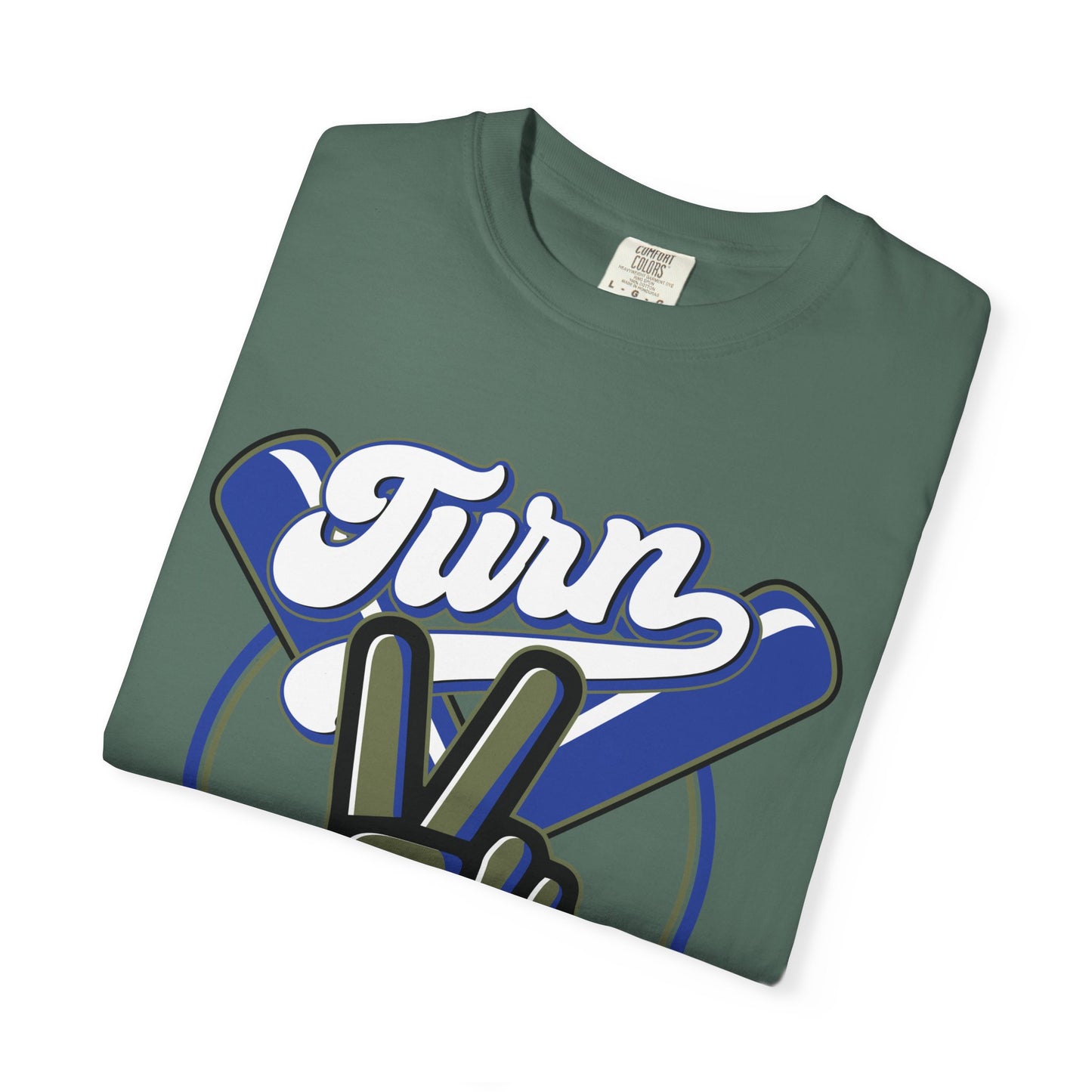 Baseball Peace Sign T-Shirt — "Turn" Graphic Baseball Lifestyle Tee