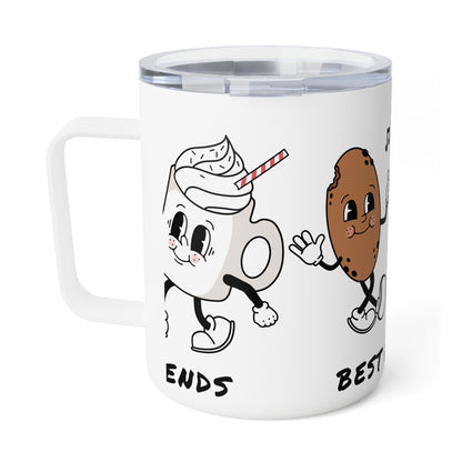 Best Friends Coffee & Cookie Insulated Mug — 10oz Cute Match Mug
