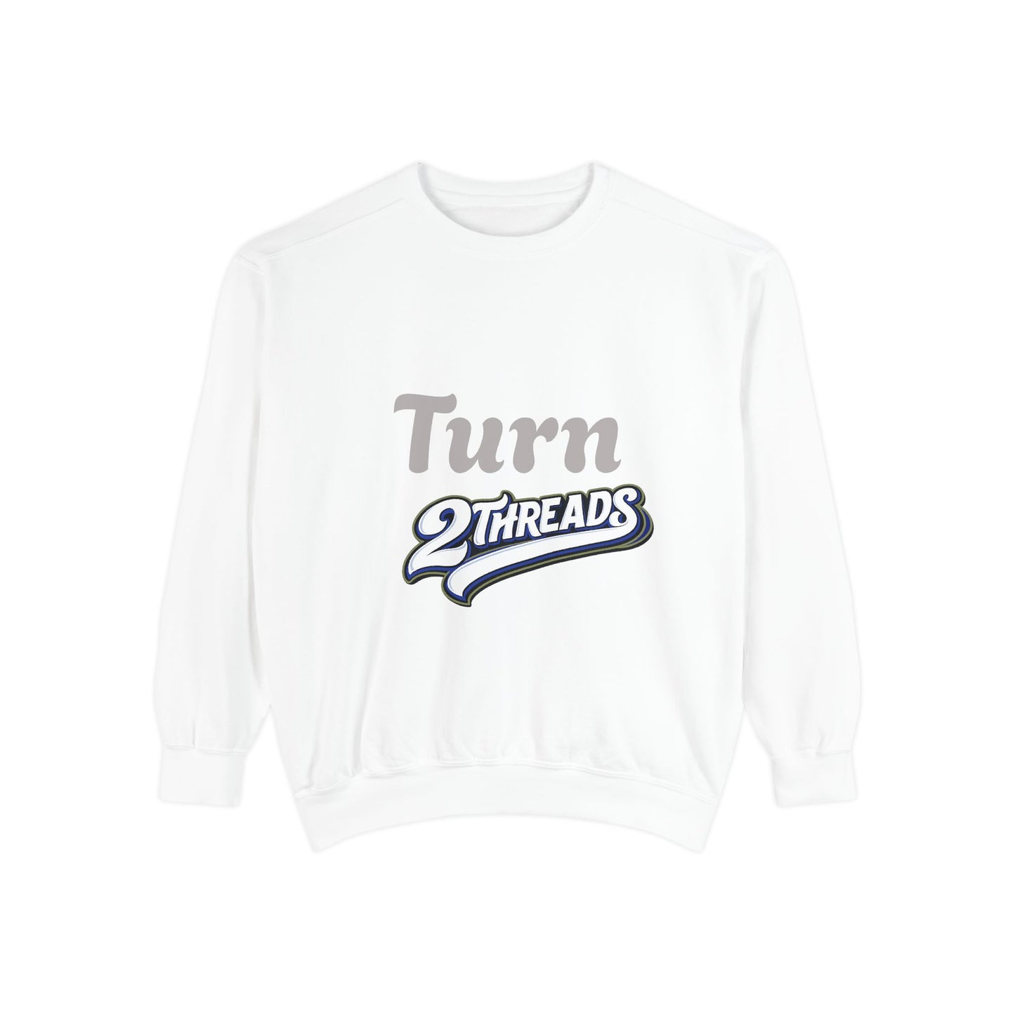 Turn 2Threads Baseball Sweatshirt — Vintage Peace Sign Crewneck