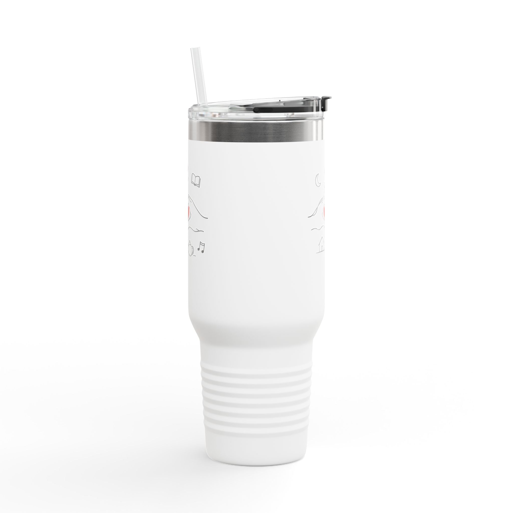 40oz Insulated Travel Mug — Heart & Home Sketch Design
