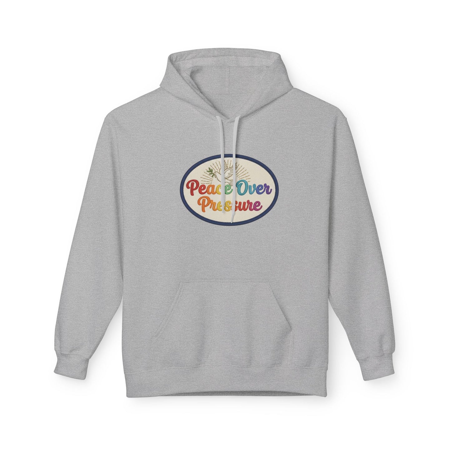 Peace Over Pressure Hoodie — Retro Dove Graphic Comfort Pullover