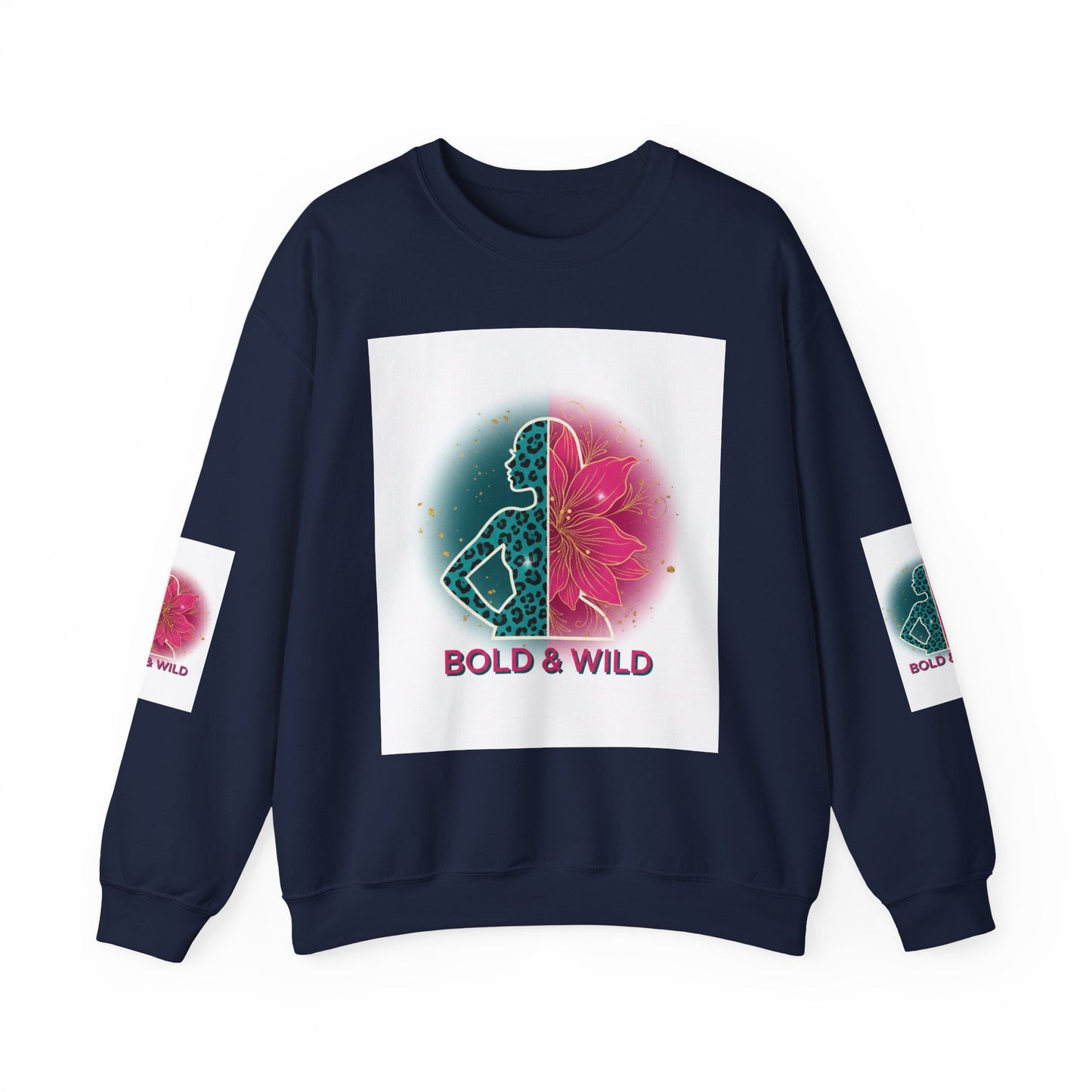 Bold & Wild Sweatshirt — Floral Leopard Graphic Crewneck