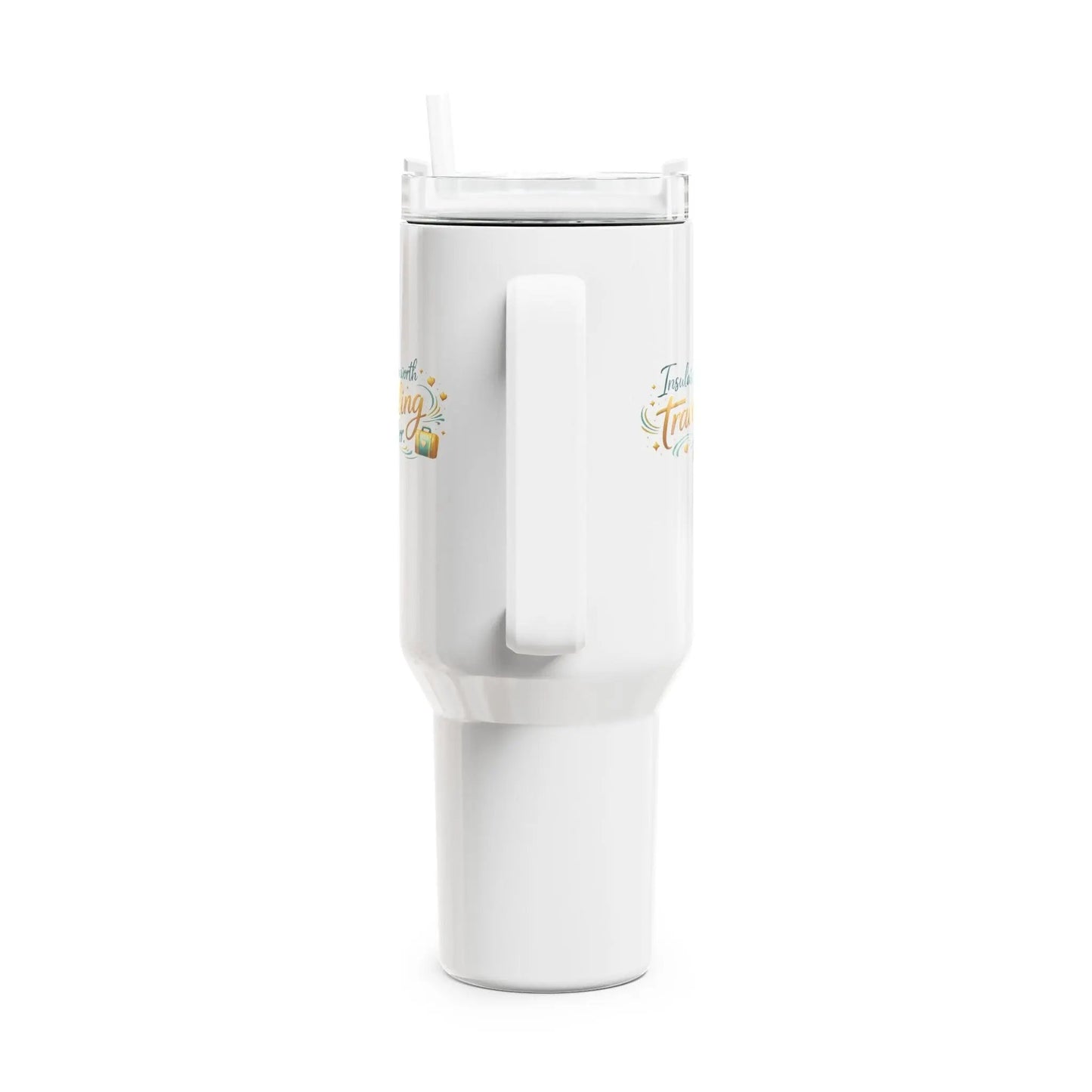 Traveling For Insulation 40oz Tumbler – Floral Adventure Travel Mug