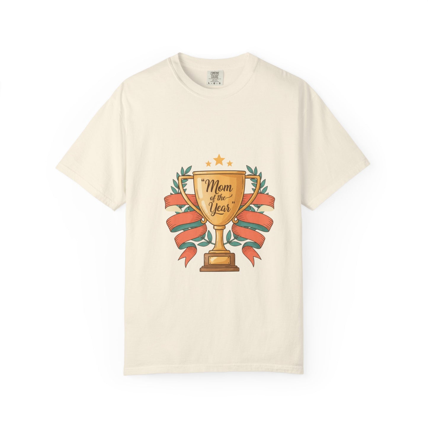 Mom of the Year T-Shirt — Trophy Design Mother's Day Tee