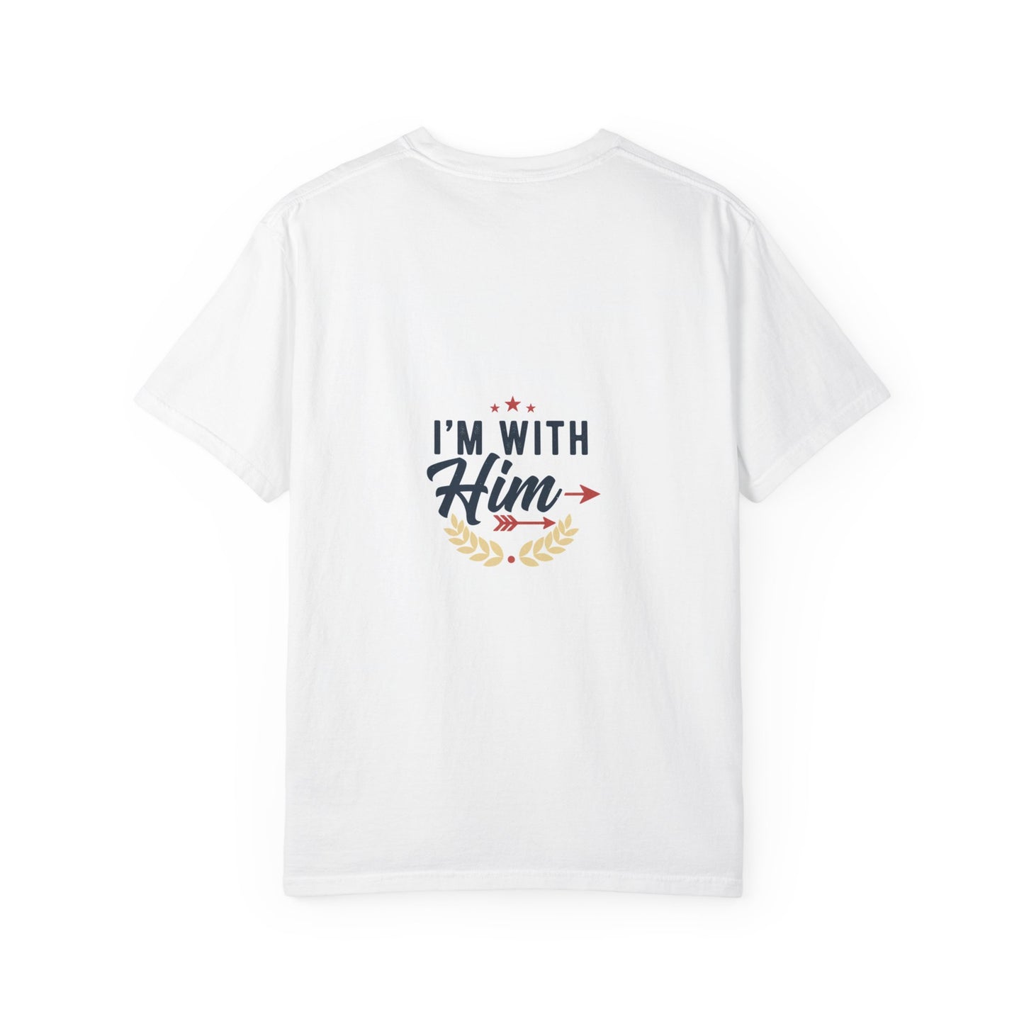 I'm With Him T-Shirt — Patriotic Couple Arrow Graphic Tee