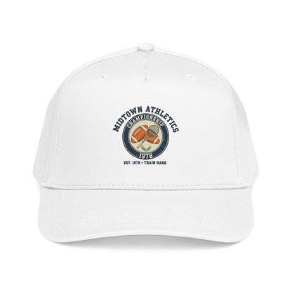 Mid Profile Baseball Cap — Midtown Athletics Vintage Basketball Logo Cap