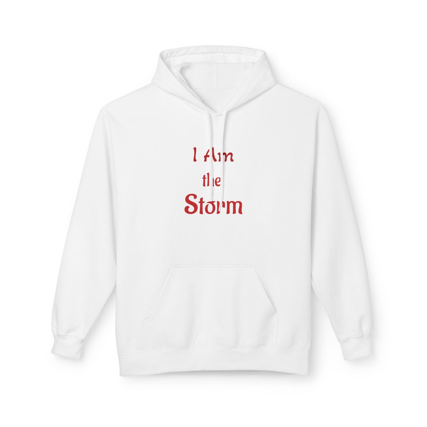 I Am the Storm Hoodie — Red Tornado Graphic Hoodie