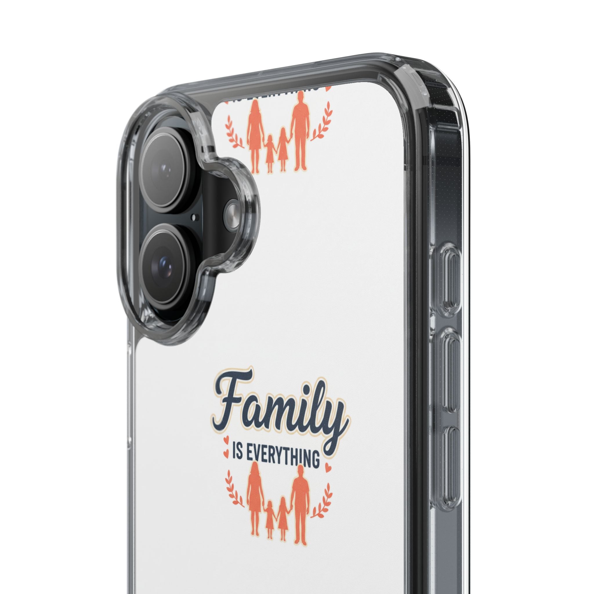 Clear Phone Case — "Family Is Everything" Protective Transparent Phone Cover