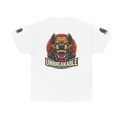 Unbreakable Pitbull Tee — Fierce Dog Graphic T-Shirt