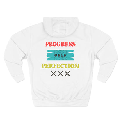 Progress Over Perfection Hoodie — Motivational Cozy Pullover