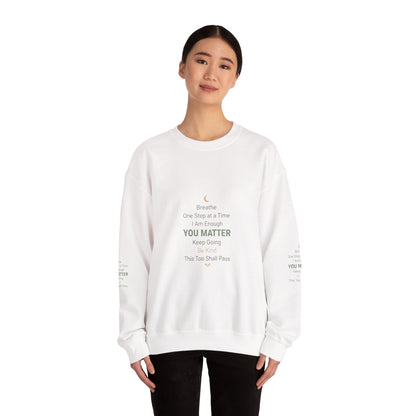 Inspirational "You Matter" Crewneck Sweatshirt