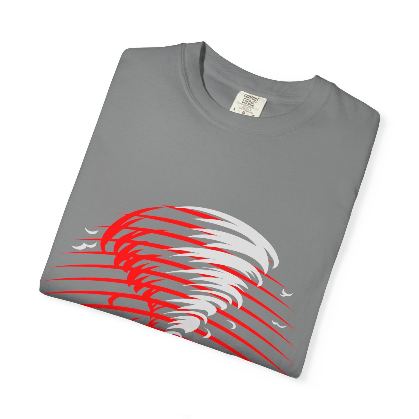 I Am the Storm T-Shirt — Bold Red Tornado Graphic Tee