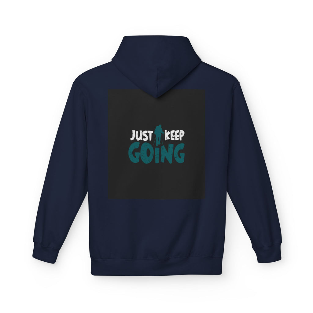 Just Keep Going Hoodie — Motivational Inspirational Pullover for Fitness & Everyday Wear
