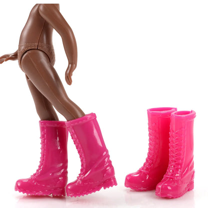 15cm BJD Dolls Shoes Multiple Movable Joints 1/12 3D Simulated Eye Dark Skin Hinge Doll Girl's DIY Dress Up Birthday Gifts Toys - Merit Sell