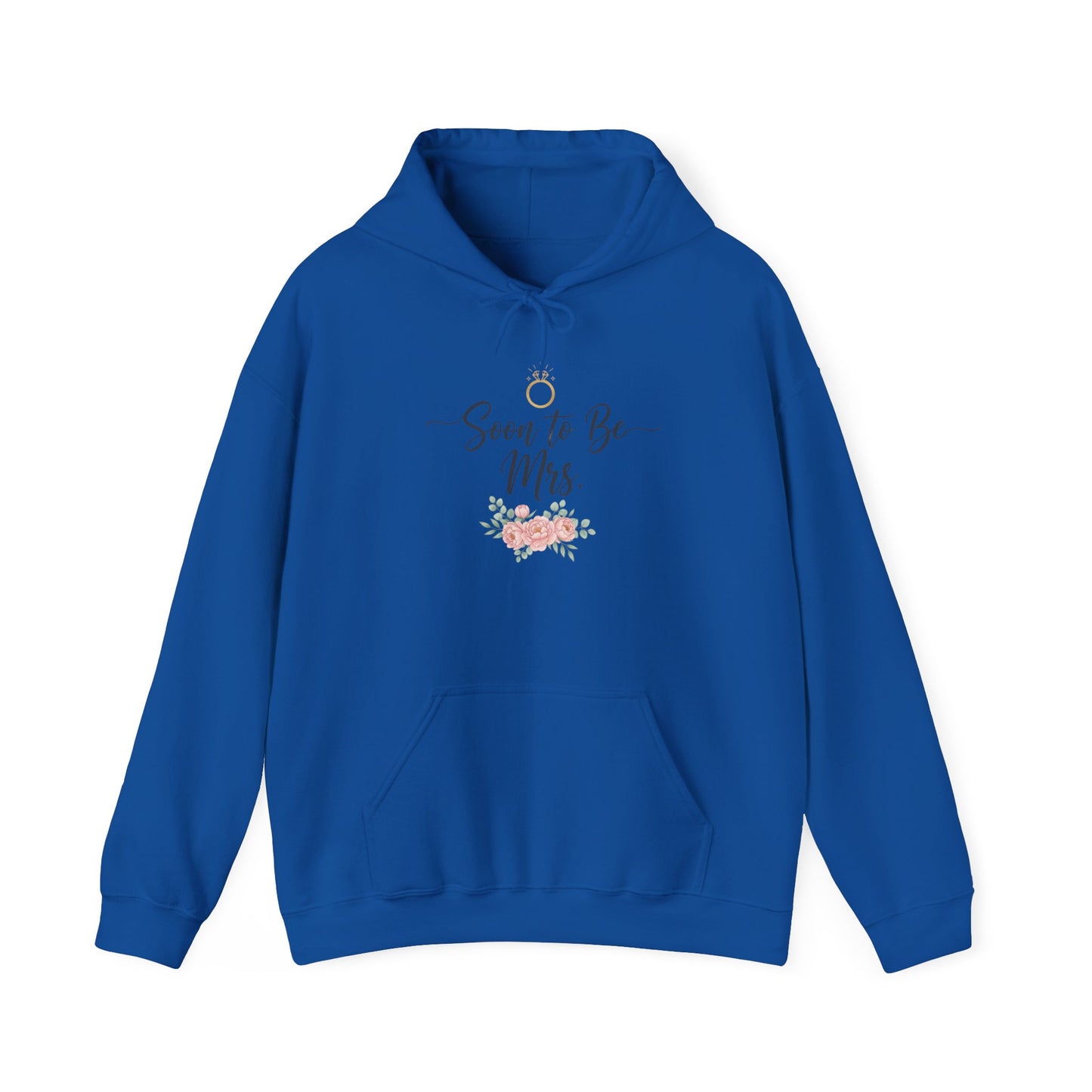 Soon to Be Mrs. Hoodie — Bridal Engagement Sweatshirt with Ring & Floral Design