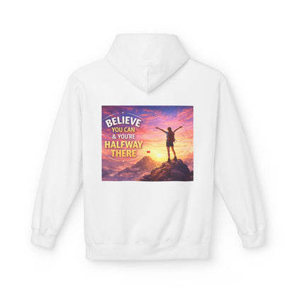 Believe You Can Motivational Hoodie — Inspirational Hiking Quote Sweatshirt