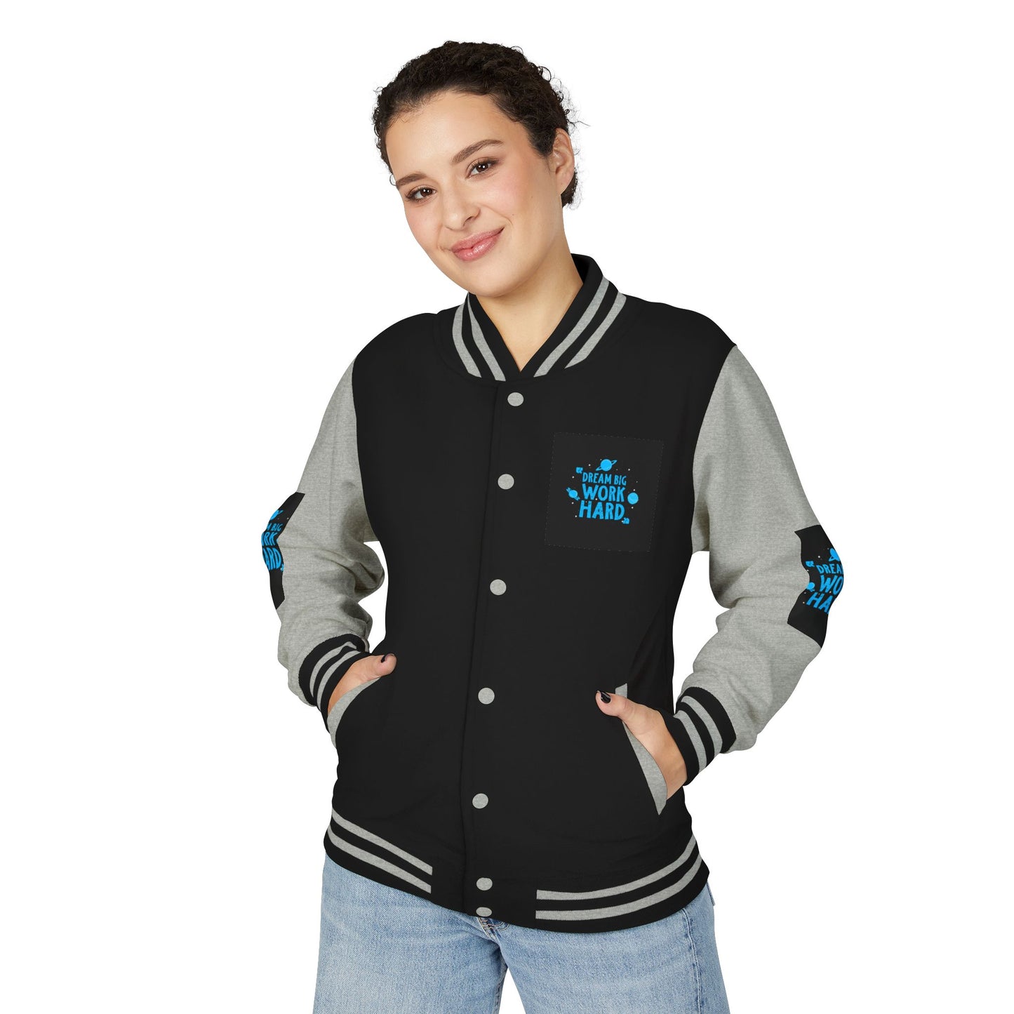 Dream Big Work Hard Letterman Jacket