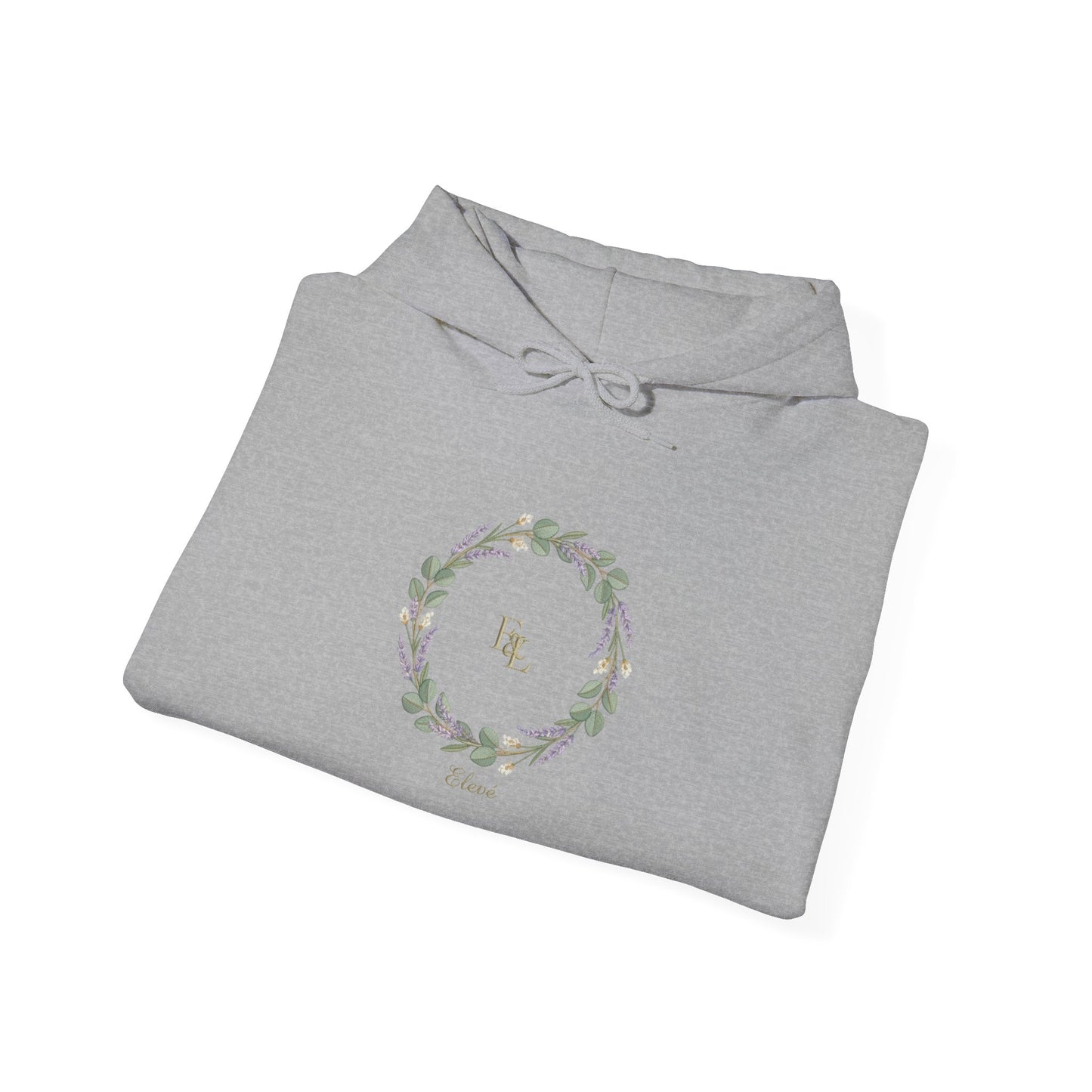 Floral Wreath 'Love' Hoodie — Cozy Botanical Pullover